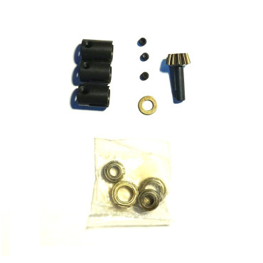 COPOS E PINHÃO DE DIFERENCIAL + PEÇAS PARA AUTOMODELO CITROËN XSARA SALVAT FASCÍCULO 67